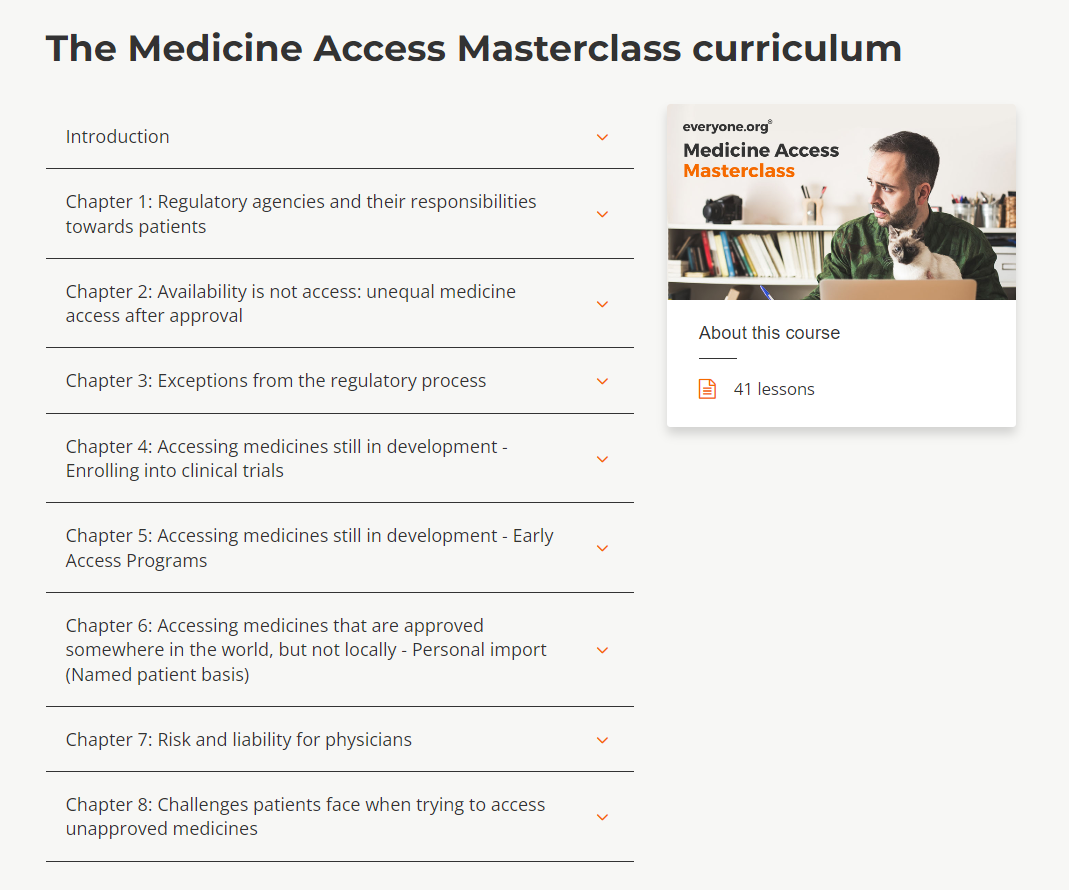 Medicine Access Masterclass [Everyone.org, international pharmacy]